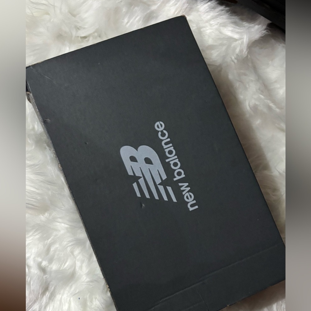 New Balance Black and Blue Sneakers in Box